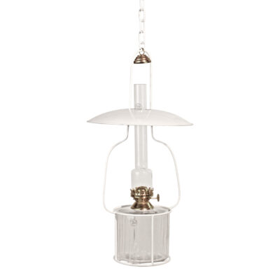 Hanging Paraffin Lamp Stand White