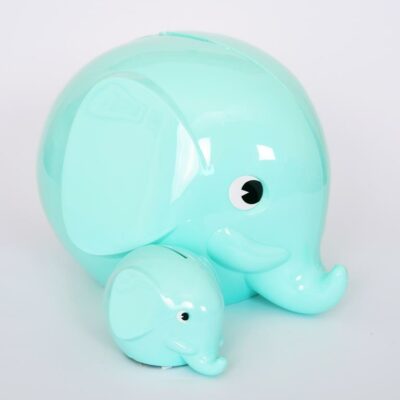 Norsu Money-Box 11cm Mintblue
