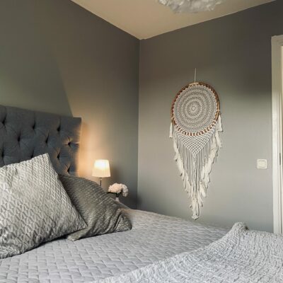 Dreamcatcher Crocheted white Rattan 50cm