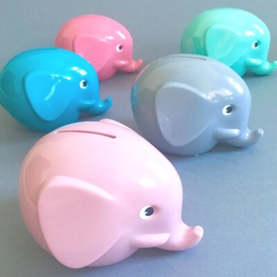 Norsu Money-Box 11cm Dusty Pink