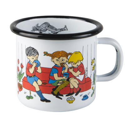 Pippi Enamel Mug – Time for Coffee 2,5 dl