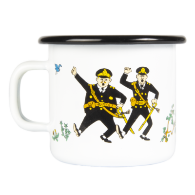 Pippi Enamel Mug Pippi & The Cop 2,5 dl