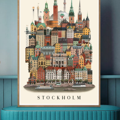 Poster Stockholm 50×70 cm