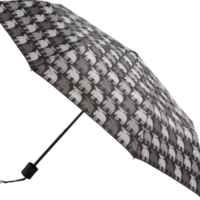 MOZ Foldable Umbrella – Black/Grey