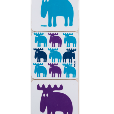 MOZ Coaster Set Of 6 – Turquoise/Blue/Purple