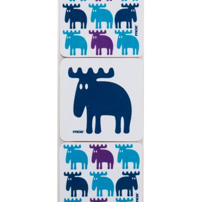MOZ Coaster Set Of 6 – Turquoise/Blue/Purple