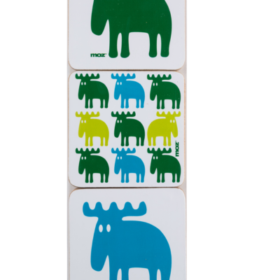 MOZ Coaster Set Of 6 Lime/Green/Blue