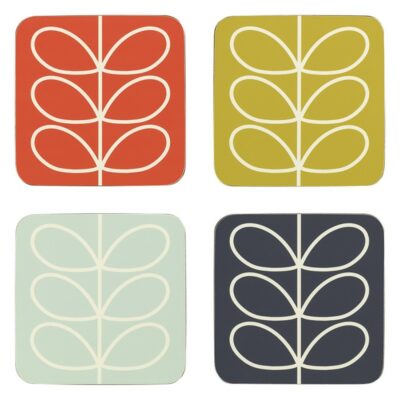 Coaster Set of 4, Linear