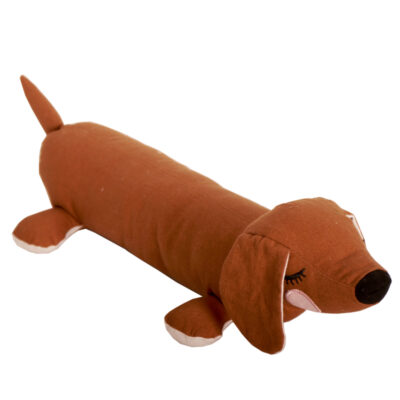 Lazy Puppy Stuffed Animal – Brown