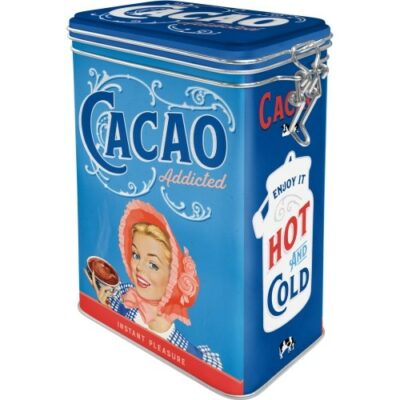 Plåtburk Clip Top Box Cacao Addicted 1,3L