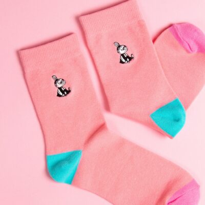 Damstrumpa Broderad Mumin – Lilla My Rosa