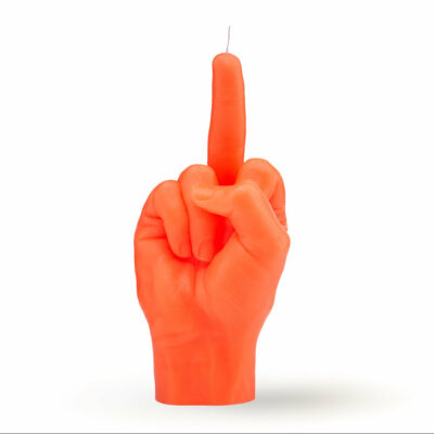 Candle Hand – F*CK YOU Neon Orange