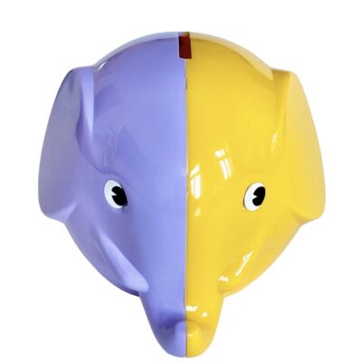 Norsu Sparelefant 11cm Lavendel/Gul