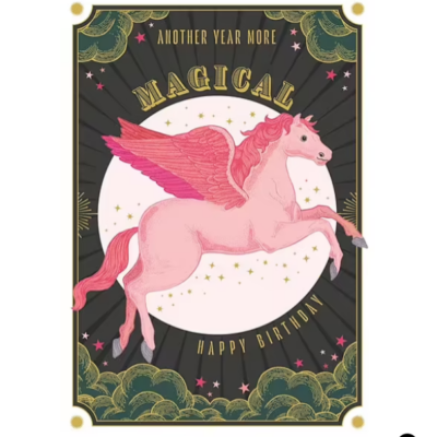 Gratulationskort – More Magical Unicorn